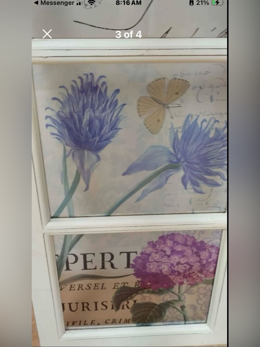 Beautiful Shabby Chic 3Pane Window Decor
